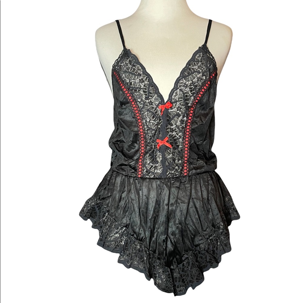 ❤️2 FOR $15❤️Red & Black Lingerie Top